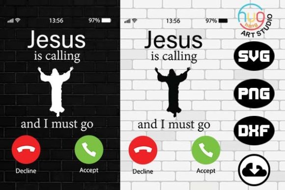 Phone Calling, Jesus is Calling I Must Go