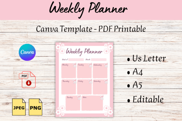 Weekly Planner Canva Template and PDF: A Comprehensive Evaluation